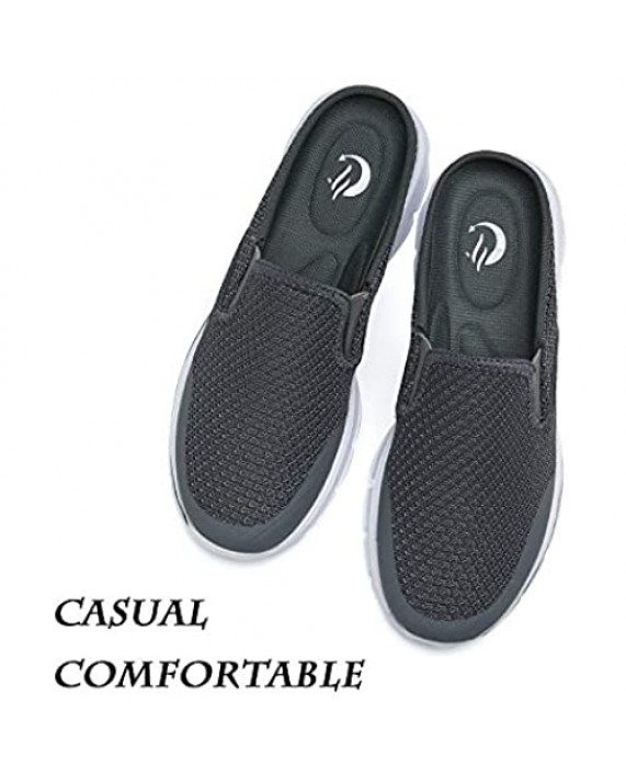 C CELANDA Womens Mens Garden Clogs Mules Slip on House Slippers Breathable Lightweight Mesh Shoes Non Slip Trainers Fashion Knit Sneakers