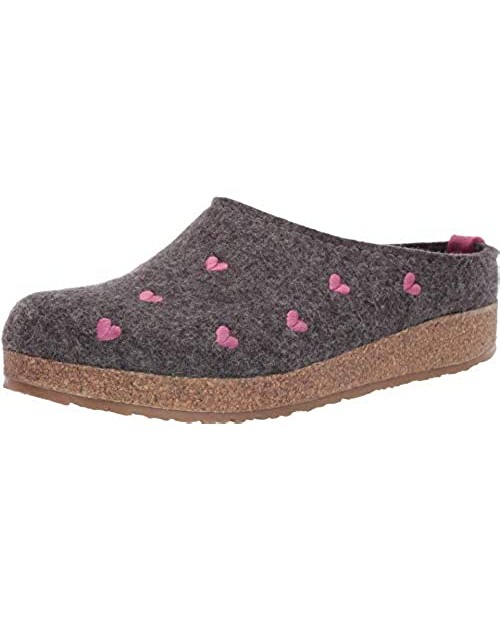 HAFLINGER Women's Cuoricino Grizzly Clog