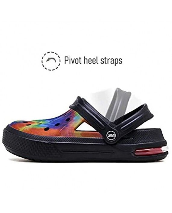 Puremee Womens Garden Clogs Hole Shoes Air Cushion Slip On Sandals Summer Slippers Breathable Quick Drying Beach Footwear Water Shoes