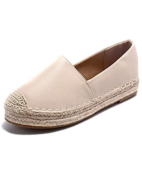 Alexis Leroy Women Closed Toe Slip On Casual Espadrilles Loafer Flat Comfort Shoes