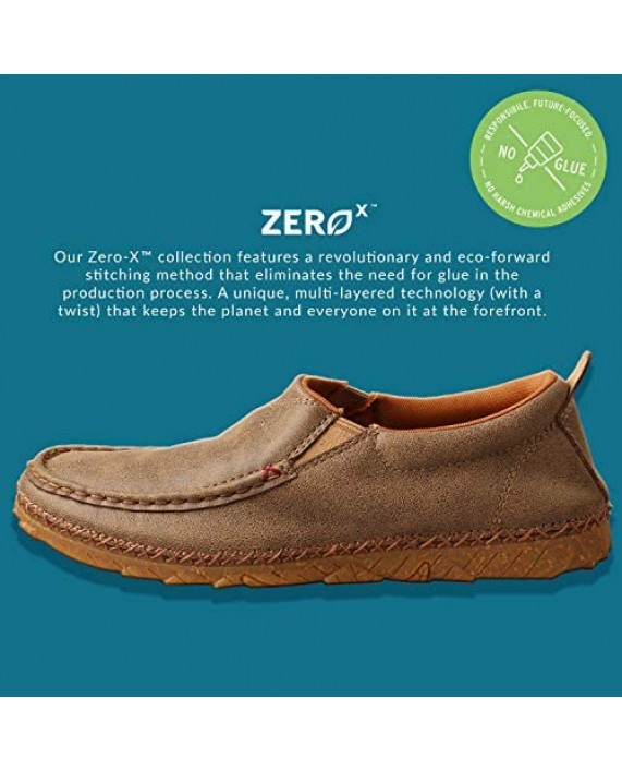 Twisted X Women's Slip-On Zero-X Loafers - Casual Flat Loafer Shoes for Women - Slip-On Loafers Handcrafted from Sustainable and Durable Material
