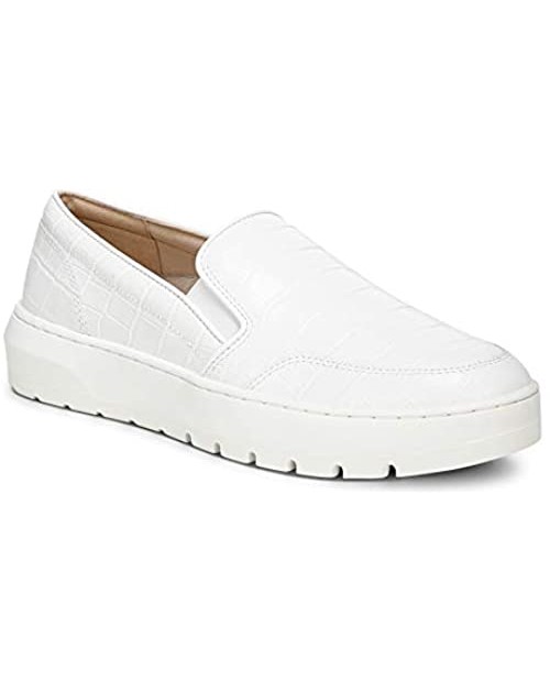 Vionic Women's Abyss Dinora Supportive Platform Slip-on Sneaker- Leather Shoes That Include Three-Zone Comfort with Orthotic Insole Arch Support Sneakers for Women