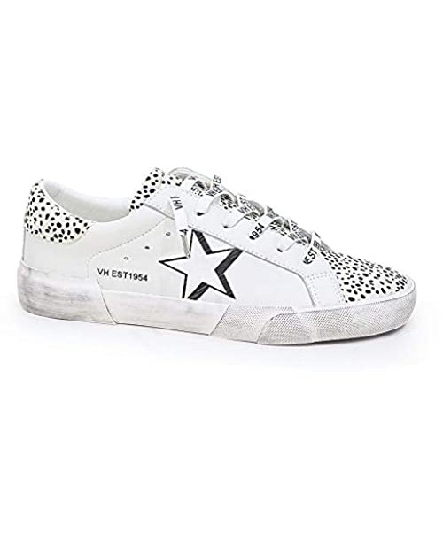 VINTAGE HAVANA Womens Ava Cheetah Slip On Sneakers Shoes Casual - Black