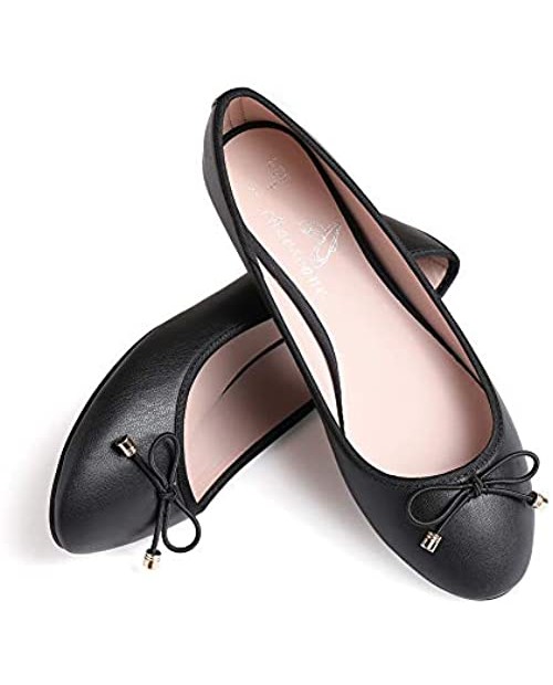 Women Ballet Flats Comfortable Classic Simple Casual Slip-on Round Toe Walking Shoes Gift for Loved Ones