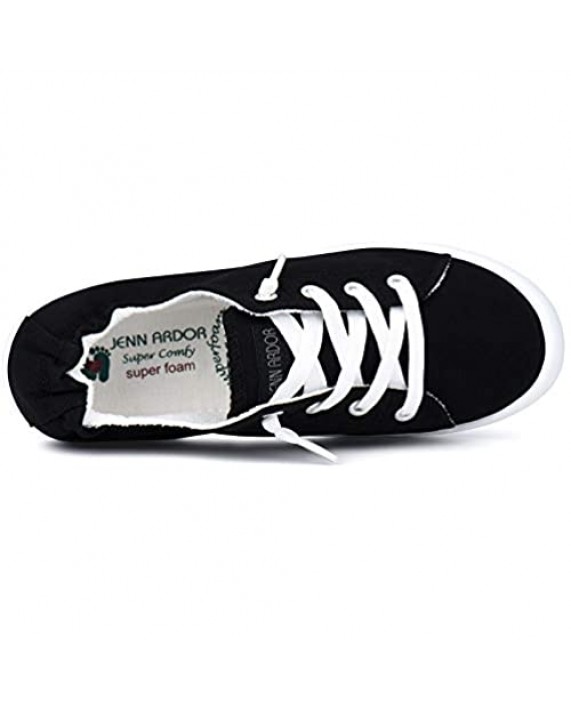 JENN ARDOR Women's Low Top Classic Slip-On Lightweight Comfort Fashion Sneakers Shoes for Walking