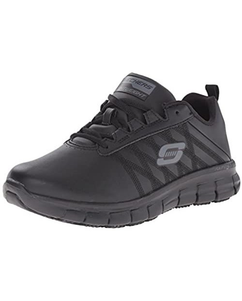Skechers for Work Women's Sure Track Erath Athletic Lace Slip Resistant Boot