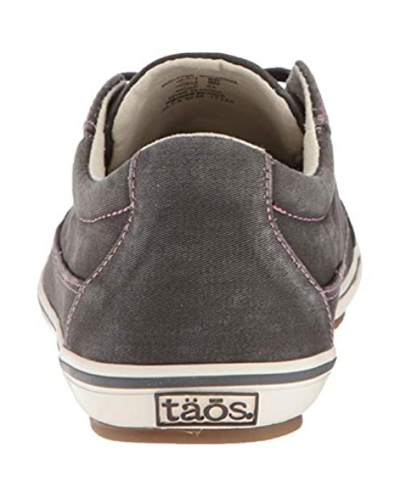 Taos Footwear Women's Moc Star Graphite Distressed Sneaker 9 M US