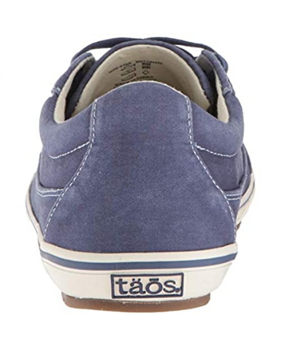 Taos Footwear Women's Moc Star Indigo Distressed Sneaker 8 M US