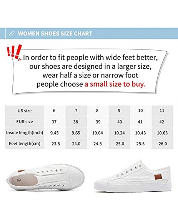 Women's Slip on Shoes Fashion Canvas Sneakers Low Top Casual Shoes