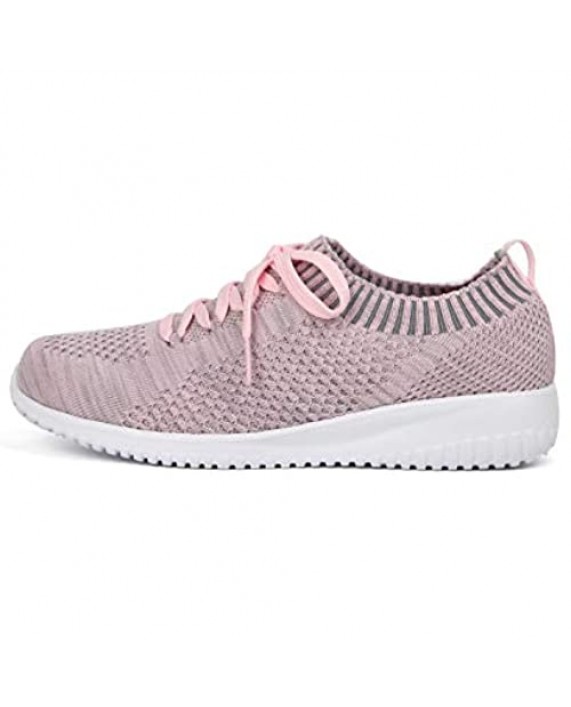Breifola-4 Women's Slip-On Walking Shoes Running Tennis Mesh-Comfortable Lightweight Sneakers