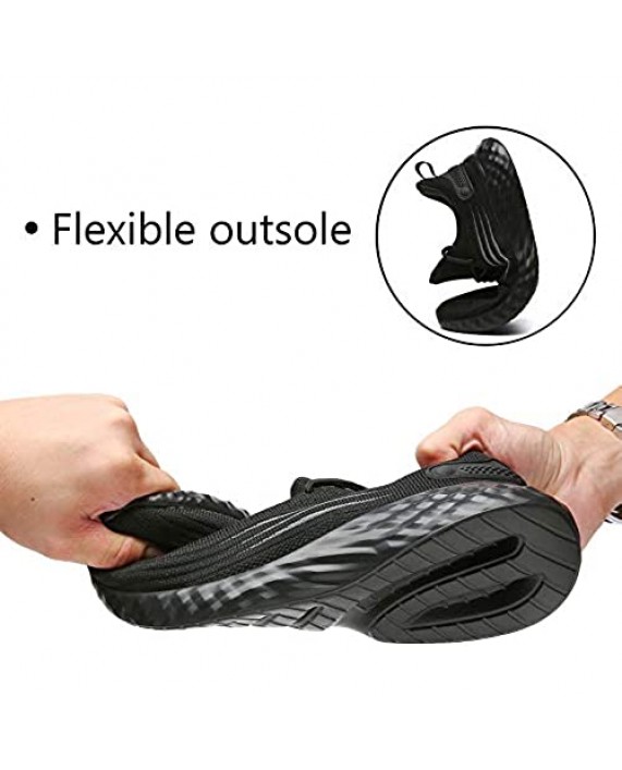 GEMAX Women's Walking Tennis Shoes - Slip on Running Sports Sneakers Lightweight Athletic Casual Breathable Mesh Fashion Shoes for Gym Work