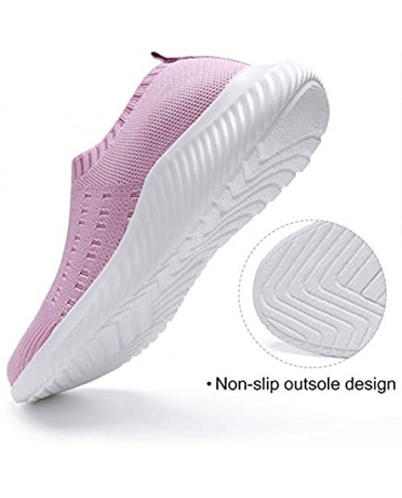 Harence Womens Comfortable Walking Shoes Breathable Mesh Slip on Sock Sneakers Lightweight Sports Athletic Running Shoe