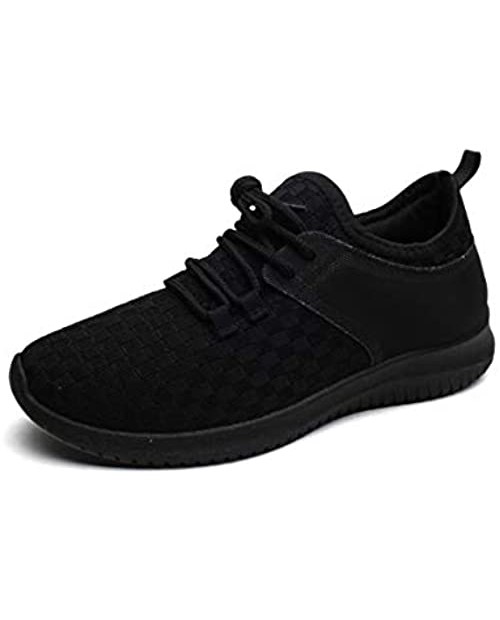 PEPPEP Walking Sneakers or Athletic Shoes for Women or Ladies Slip On and Lace Up Style Memory Foam Insole Breathable Textile Upper Perfect for Sports Gym Jogging