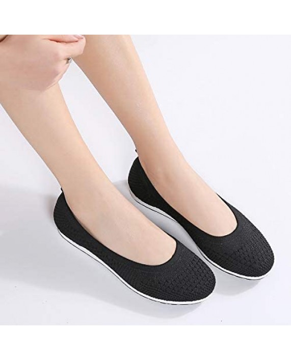 Slip on Breathable Walking Loafers Dressy Sneaker Ballet Shoes for Women