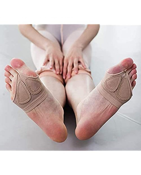 DANCEWOOD Ballet Dance Foot Thong Lyrical Dance Paw Pads Shoes Toe Undies Fitness for Girls Women