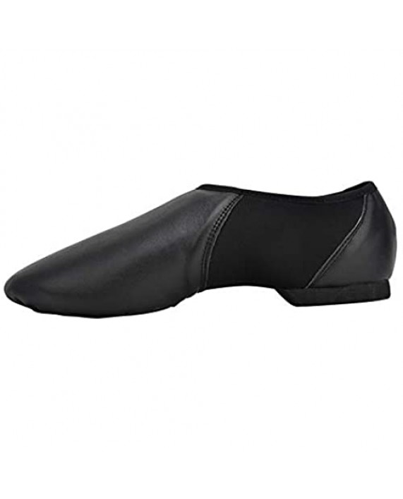 Dynadans Women's Leather Upper Slip-on Jazz Shoe