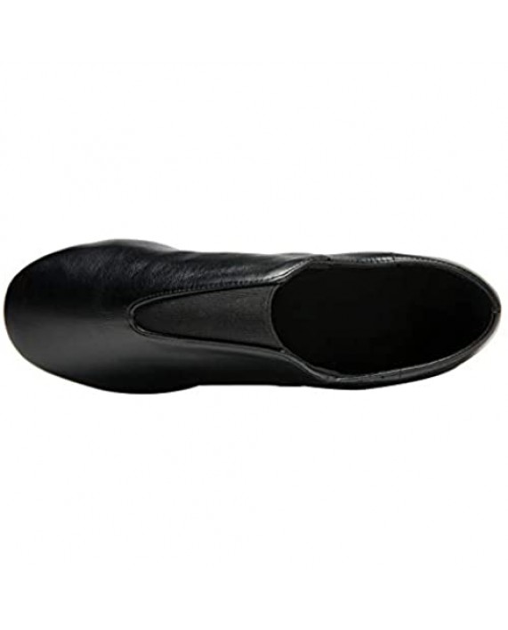 Rabicos Adult Leather Upper Slip-On Jazz Dance Shoes for Women and Men