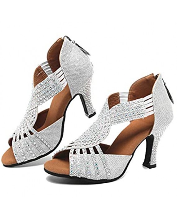 Women Rhinestone Ballroom Dance Shoes Ballroom Latin rhinestone shoes stage dance shoes