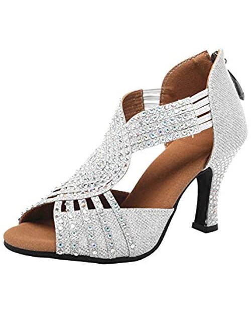 Women Rhinestone Ballroom Dance Shoes Ballroom Latin rhinestone shoes stage dance shoes