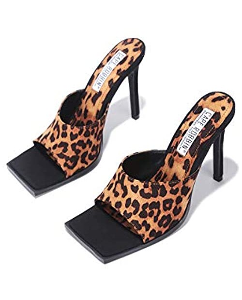Cape Robbin Tristen Sexy Stiletto High Heels for Women Square Open Toe Shoes Heels
