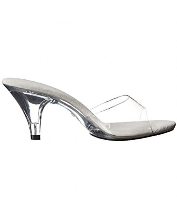 Ellie Shoes Women's Vanity Stage Heels - Peep-Toe 3 Inch Mule