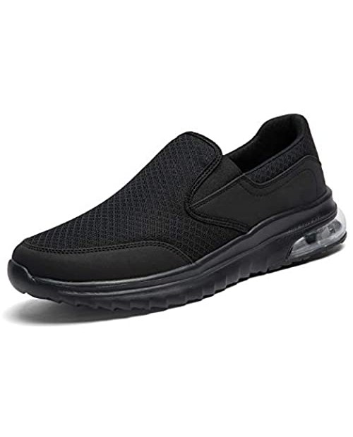 Acaine Men’s Slip on Casual Shoes with Air Cushion Walking Shoes Breathable Mesh Comfortable Loafers