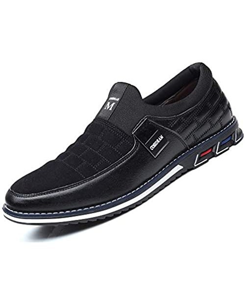 COSIDRAM Mens Shoes Slip on Loafers Casual Soft Microfiber Leather Shoes Driving Walking Shoes for Male Fashion Sneakers