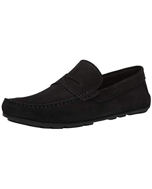 Driver Club USA Men's Leather Luxury Loafer with Penny Detail Driving Style