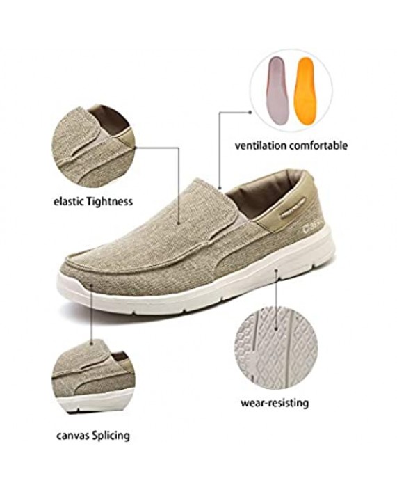 Men's Casual Cloth Boat Shoes with Soft Midsole for Outdoor Daily Activities