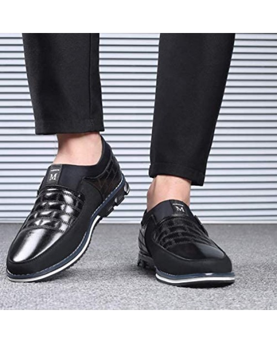 Men's Casual Shoes Driving Moccasin Slip on Shoes Classic Loafers Oxford Business for Male Busines Walking Office Dress Outdoor