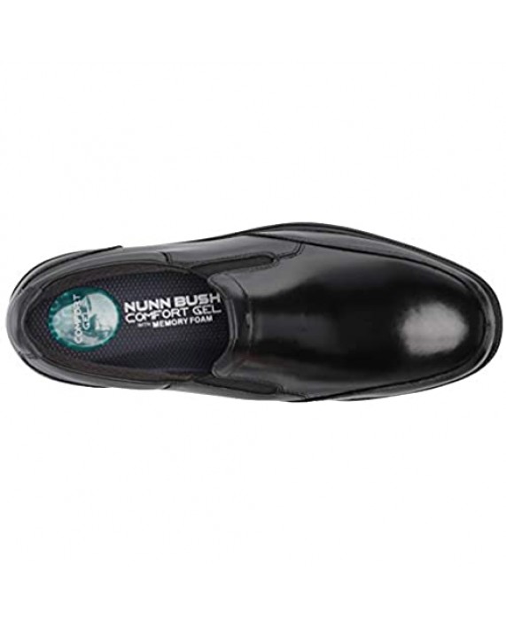 Nunn Bush Men's Myles Street Slip-on Slip Resistant Loafer with Kore Comfort Technology