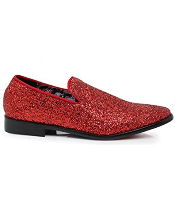 SPK04 Men's Vintage Glitter Dress Loafers Slip On Shoes Classic Tuxedo Dress Shoes