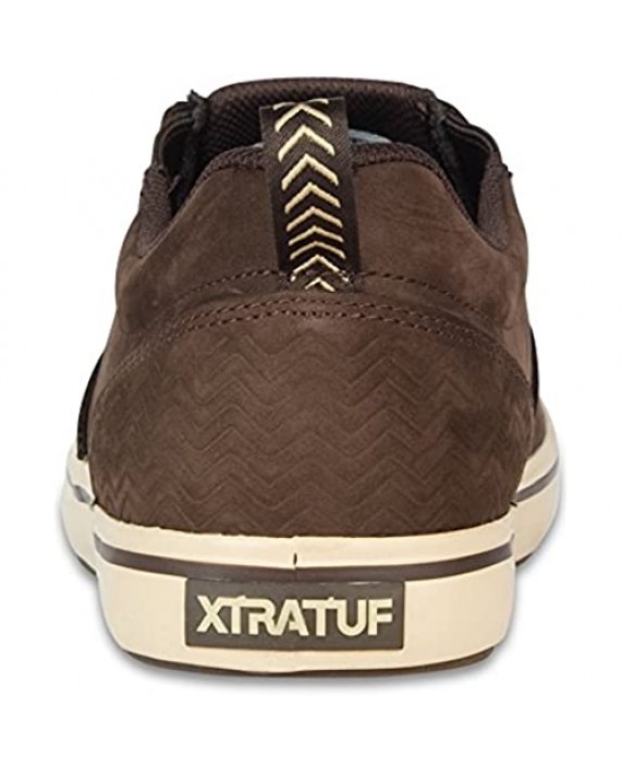XTRATUF Sharkbyte Men’s Nubuck Leather Deck Shoes Chocolate (22501) 12 Men's