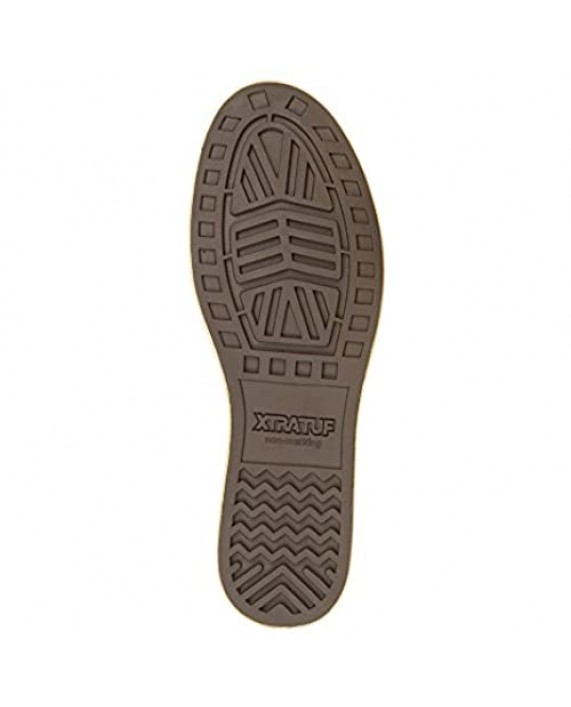 XTRATUF Sharkbyte Men’s Nubuck Leather Deck Shoes Chocolate (22501) 12 Men's