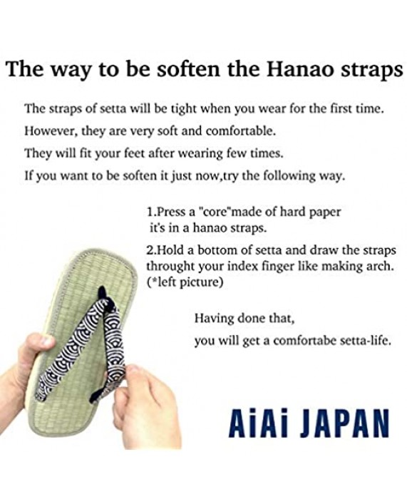 Aiai JAPAN | Igusa Setta Japanese Tatami Zouri Sandals flip-flops costume house yard kendo [Made in Japan]