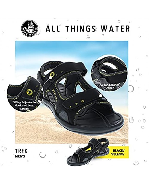 Body Glove Mens Sandals for Men and Women || TREK Athletic Sandals with Adjustable Strap || (Outdoor Sports River Water and Hiking sandals for Women & Men)