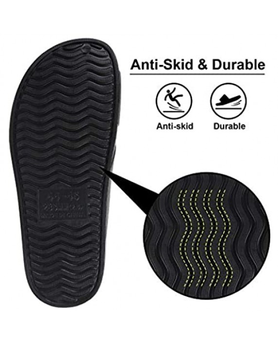 Cross Band Shower Shoes for Women Arch Support Lightweight EVA Slide Sandals Bath Sippers - Not for Wide Feet - Not for Wide Feet
