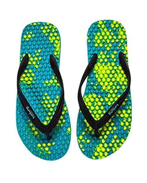 Massage Flip Flops For Men - Comfort Reflexology Footbed for Better Health Pain Relief Increase in Circulation & Energy. Relaxation Acupressure Plantar Fasciitis and Recovery Sandals For Men's With Anti-Slipping Sole