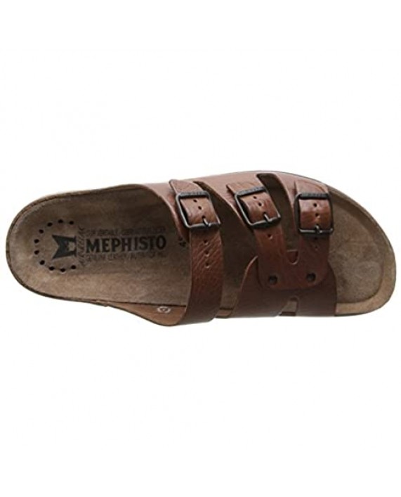 Mephisto Men's Zach Tan Full Grain Leather Sandal
