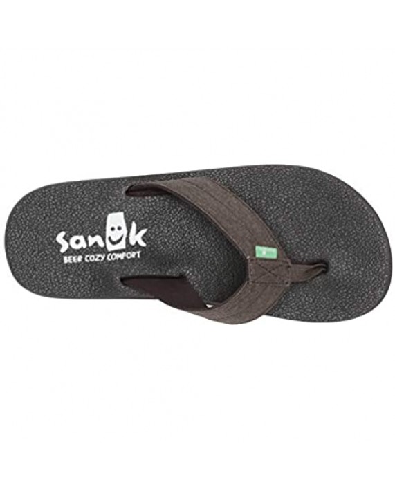 Sanuk Men's Beer Cozy Coaster Tx Flip-Flop