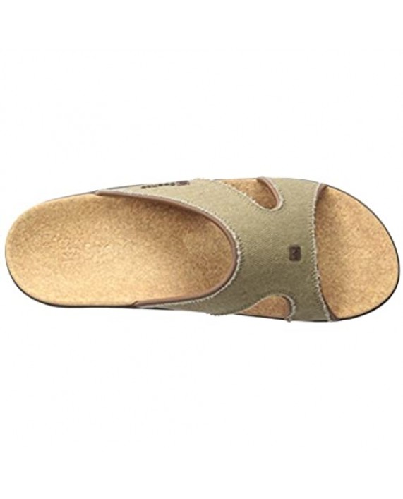 Spenco Men's Kholo Slide Sandal Straw/Java/Cork 9 M