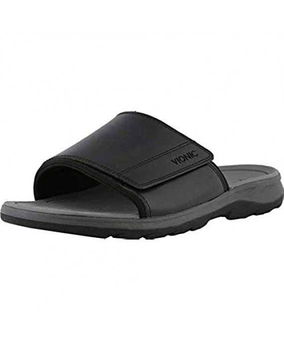 Vionic Men's Canoe Stanley Slide Sandal with Concealed Orthotic Arch Support
