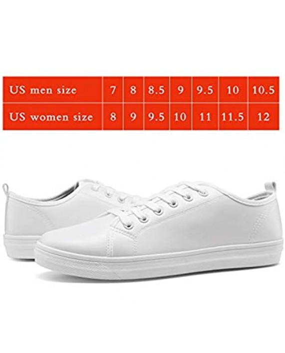 JOUSEN Men's Casual Shoes Lightweight White Sneakers for Men Memory Foam White Shoes