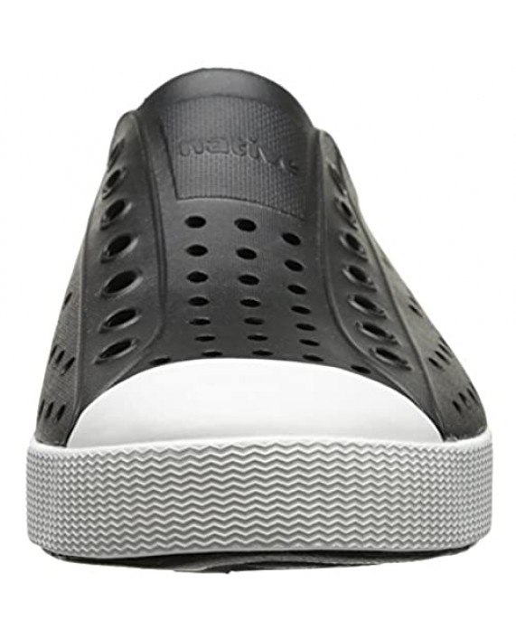 Native Shoes Jefferson Lightweight Sneaker for Adults Jiffy Black/Shell White 7 M US Women/5 M US Men