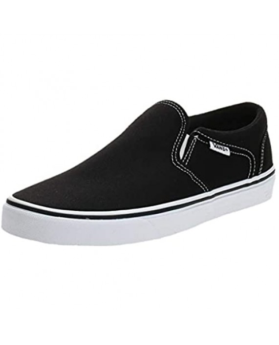 Vans Asher Skate Shoes Slip-On Black/White