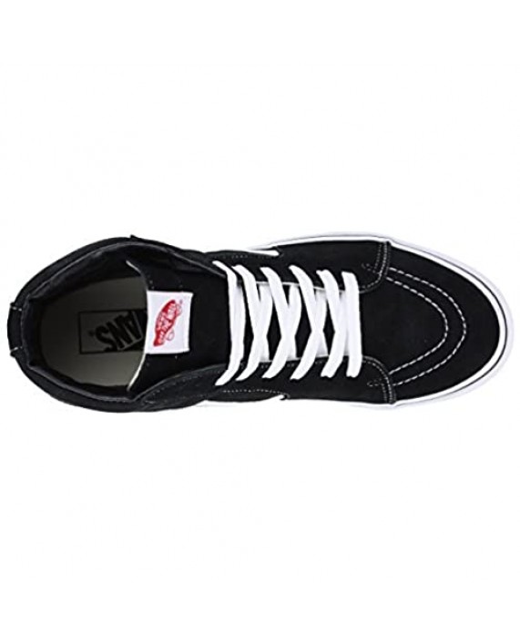 Vans Unisex Sk8-Hi Slim Women's Skate Shoe Black (Black/Black/White)