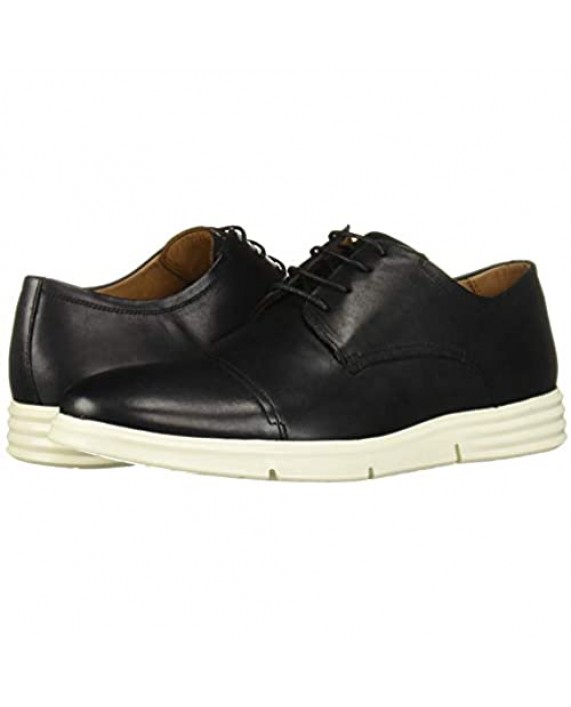 Driver Club USA Men's Leather Columbus Circle Light Weight Technology Cap Toe Oxford Laceup Sneaker