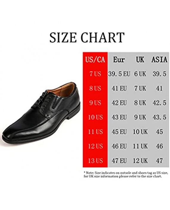 Lucky Way Men's Dress Shoes Formal Leather Shoes Classic Lace Up Series for Men Business Oxford Derby Shoe