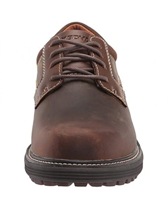 Skechers USA Men's Round Toe Lace Up Oxford