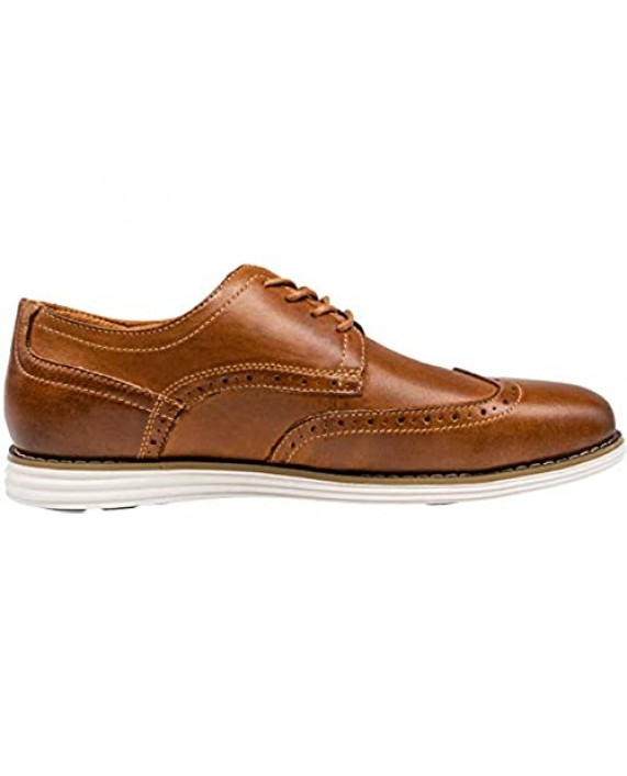 VOSTEY Men's Dress Shoes Leather Casual Dress Shoes for Men Leather Business Oxford Shoes for Men